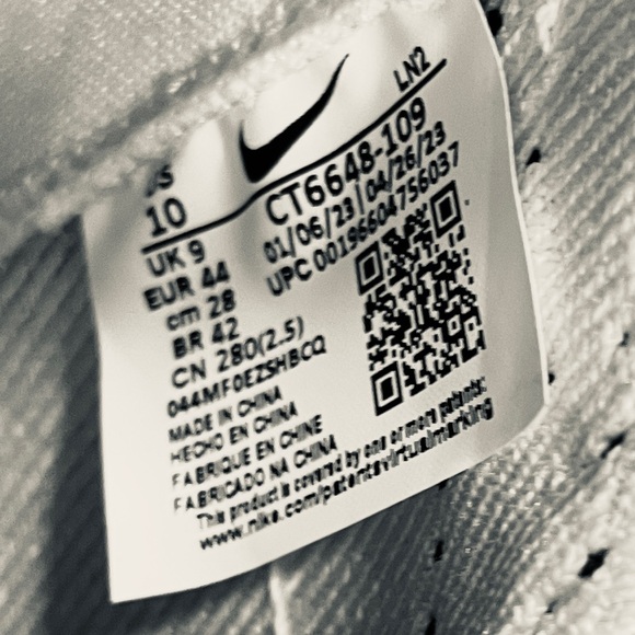 Nike Alpha Menace Elite 3 Pure Platinum Football Cleats Size 10 CT6648-109 - Picture 7 of 7